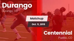 Matchup: Durango  vs. Centennial  2019