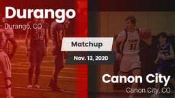 Matchup: Durango  vs. Canon City  2020
