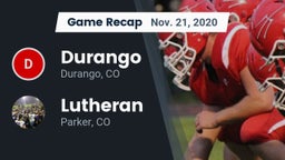 Recap: Durango  vs. Lutheran  2020