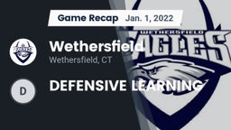 Recap: Wethersfield  vs. DEFENSIVE LEARNING 2022