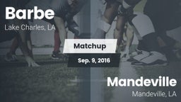 Matchup: Barbe vs. Mandeville  2016