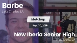 Matchup: Barbe vs. New Iberia Senior High 2016