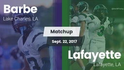Matchup: Barbe vs. Lafayette  2017