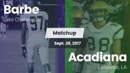 Matchup: Barbe vs. Acadiana  2017
