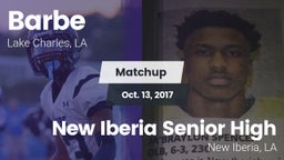 Matchup: Barbe vs. New Iberia Senior High 2017