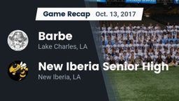 Recap: Barbe  vs. New Iberia Senior High 2017