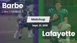 Matchup: Barbe vs. Lafayette  2018