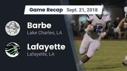 Recap: Barbe  vs. Lafayette  2018