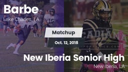 Matchup: Barbe vs. New Iberia Senior High 2018