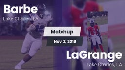 Matchup: Barbe vs. LaGrange  2018