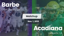 Matchup: Barbe vs. Acadiana  2019