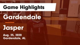 Gardendale  vs Jasper  Game Highlights - Aug. 25, 2020