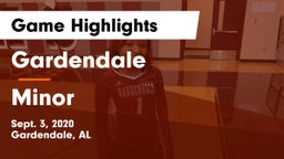 Gardendale  vs Minor Game Highlights - Sept. 3, 2020