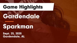 Gardendale  vs Sparkman  Game Highlights - Sept. 25, 2020
