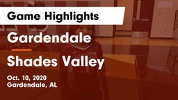 Gardendale  vs Shades Valley  Game Highlights - Oct. 10, 2020