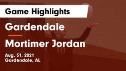 Gardendale  vs Mortimer Jordan  Game Highlights - Aug. 31, 2021