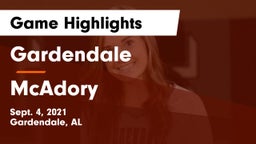 Gardendale  vs McAdory  Game Highlights - Sept. 4, 2021
