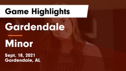 Gardendale  vs Minor Game Highlights - Sept. 18, 2021