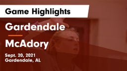 Gardendale  vs McAdory  Game Highlights - Sept. 20, 2021