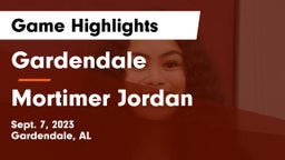 Gardendale  vs Mortimer Jordan Game Highlights - Sept. 7, 2023