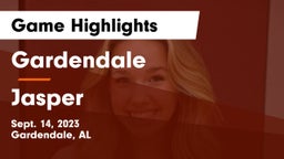 Gardendale  vs Jasper  Game Highlights - Sept. 14, 2023