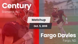 Matchup: Century vs. Fargo Davies  2018