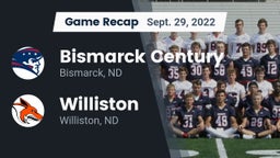 Recap: Bismarck Century  vs. Williston  2022