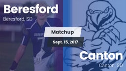 Matchup: Beresford vs. Canton  2017