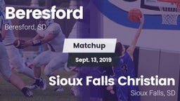 Matchup: Beresford vs. Sioux Falls Christian  2019