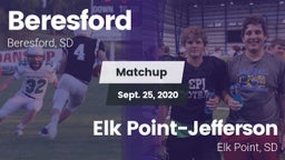 Matchup: Beresford vs. Elk Point-Jefferson  2020