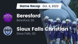 Recap: Beresford  vs. Sioux Falls Christian  2023