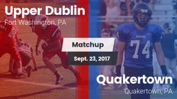 Matchup: Upper Dublin vs. Quakertown  2017