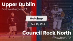 Matchup: Upper Dublin vs. Council Rock North  2020