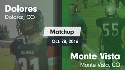 Matchup: Dolores vs. Monte Vista  2016