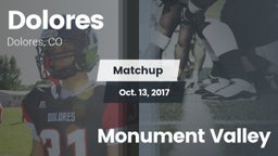 Matchup: Dolores vs. Monument Valley 2017