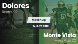 Matchup: Dolores vs. Monte Vista  2018