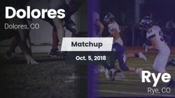 Matchup: Dolores vs. Rye  2018