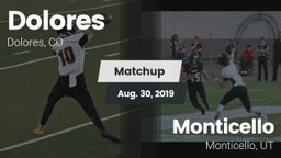 Matchup: Dolores vs. Monticello  2019