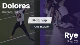 Matchup: Dolores vs. Rye  2019