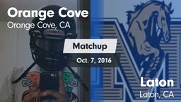 Matchup: Orange Cove vs. Laton  2015