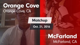 Matchup: Orange Cove vs. McFarland  2016