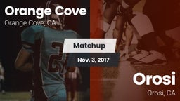 Matchup: Orange Cove vs. Orosi  2017