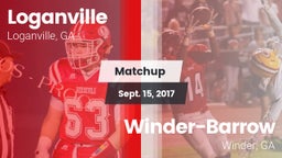 Matchup: Loganville High vs. Winder-Barrow  2017