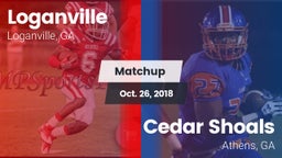Matchup: Loganville High vs. Cedar Shoals   2018