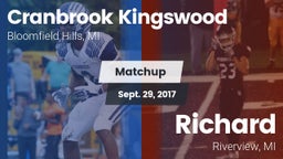 Matchup: Cranbrook Kingswood vs. Richard  2017
