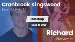 Matchup: Cranbrook Kingswood vs. Richard  2020