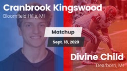Matchup: Cranbrook Kingswood vs. Divine Child  2020