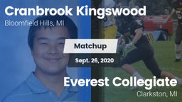 Matchup: Cranbrook Kingswood vs. Everest Collegiate  2020