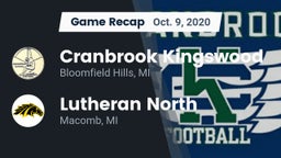 Recap: Cranbrook Kingswood  vs. Lutheran North  2020