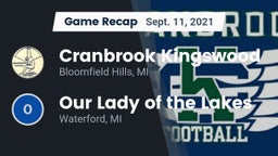 Recap: Cranbrook Kingswood  vs. Our Lady of the Lakes  2021